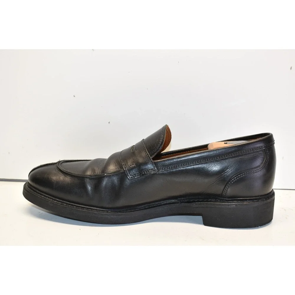 Allen Edmonds Denali Slip-On Leather Penny Loafers Black Men's Size 10D STY 5779